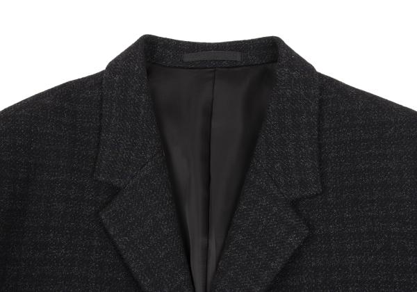 Y's for men Wool Shadow Checker Jacket Navy Size S
