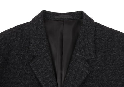 Y's for men Wool Shadow Checker Jacket Navy Size S