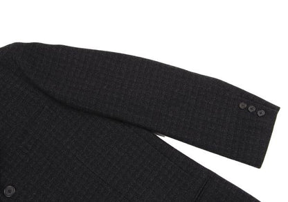 Y's for men Wool Shadow Checker Jacket Navy Size S