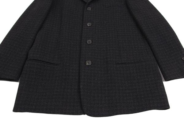 Y's for men Wool Shadow Checker Jacket Navy Size S