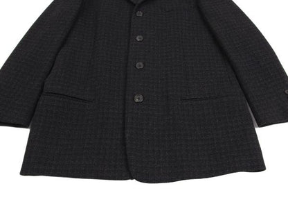 Y's for men Wool Shadow Checker Jacket Navy Size S