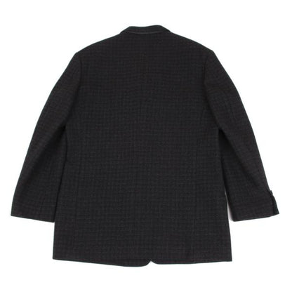 Y's for men Wool Shadow Checker Jacket Navy Size S