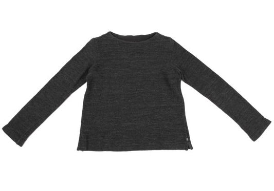 45rpm Cotton Boat Neck Pile Sweatshirt Gray Size 1