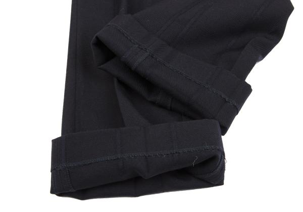 COMME des GARCONS Wool Stripe Double Hem Pants Blue Size M