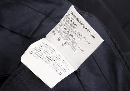 COMME des GARCONS Wool Stripe Double Hem Pants Blue Size M