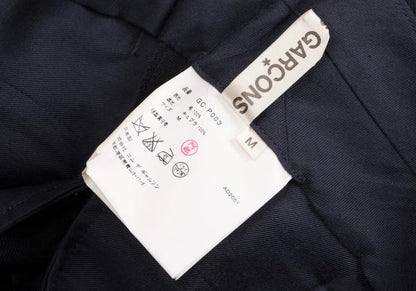 COMME des GARCONS Wool Stripe Double Hem Pants Blue Size M