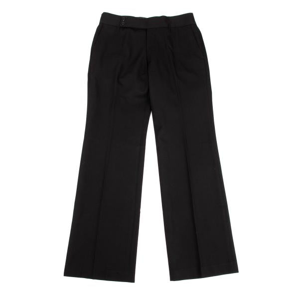 COMME des GARCONS Black Wool Gabardine Slacks Pants Size M