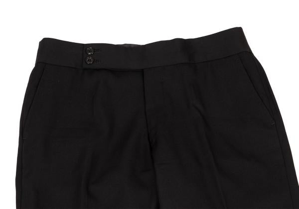 COMME des GARCONS Black Wool Gabardine Slacks Pants Size M