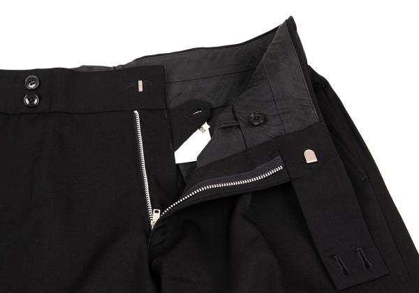 COMME des GARCONS Black Wool Gabardine Slacks Pants Size M