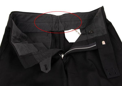 COMME des GARCONS Black Wool Gabardine Slacks Pants Size M