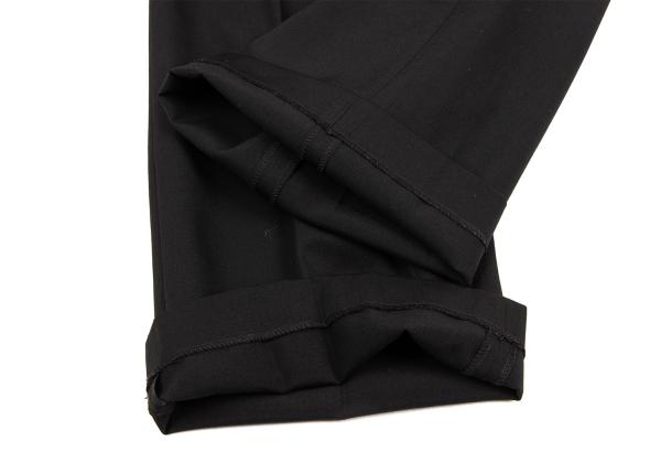 COMME des GARCONS Black Wool Gabardine Slacks Pants Size M