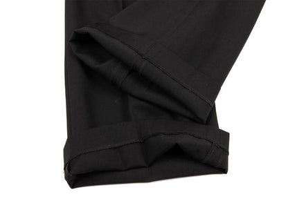 COMME des GARCONS Black Wool Gabardine Slacks Pants Size M