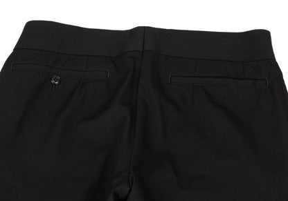 COMME des GARCONS Black Wool Gabardine Slacks Pants Size M