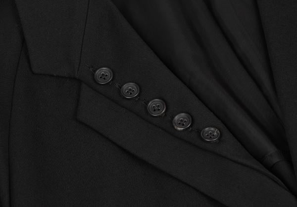 Yohji Yamamoto POUR HOMME 24SS Wool Jacket Black Size 2
