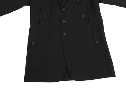 Yohji Yamamoto POUR HOMME 24SS Wool Jacket Black Size 2