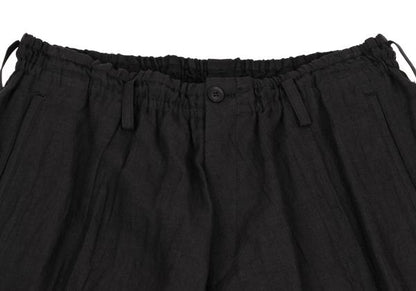 Yohji Yamamoto PH 24SS Linen Side Button Pants Black Size 2