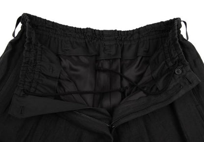 Yohji Yamamoto PH 24SS Linen Side Button Pants Black Size 2