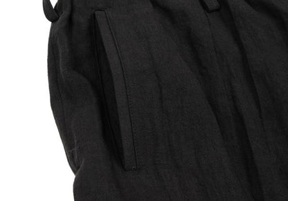 Yohji Yamamoto PH 24SS Linen Side Button Pants Black Size 2