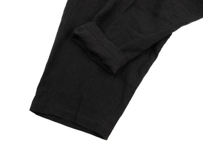 Yohji Yamamoto PH 24SS Linen Side Button Pants Black Size 2