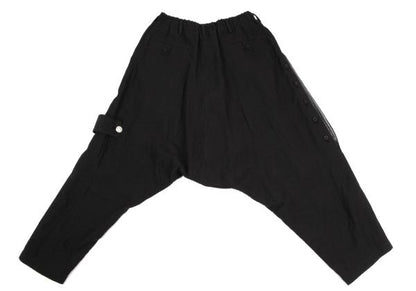 Yohji Yamamoto PH 24SS Linen Side Button Pants Black Size 2