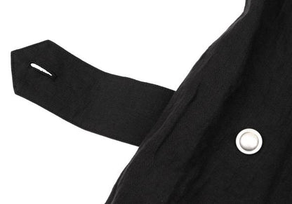 Yohji Yamamoto PH 24SS Linen Side Button Pants Black Size 2