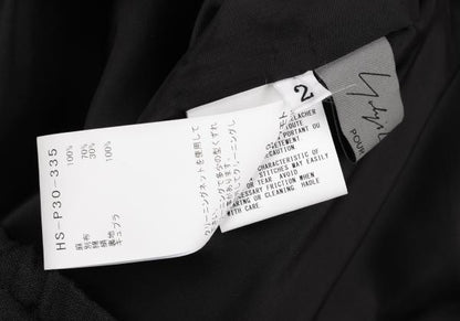 Yohji Yamamoto PH 24SS Linen Side Button Pants Black Size 2