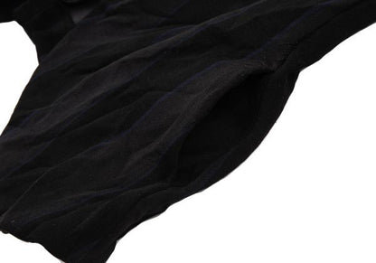 Y's Polyester Washer Stripe Jacket Black Size 2