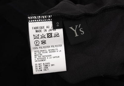 Y's Polyester Washer Stripe Jacket Black Size 2