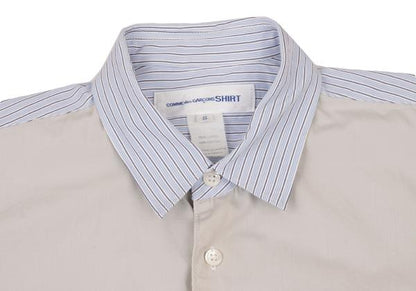 COMME des GARCONS SHIRT Striped Panel Short Blue Size S