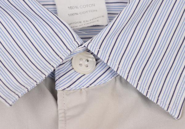 COMME des GARCONS SHIRT Striped Panel Short Blue Size S
