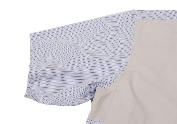 COMME des GARCONS SHIRT Striped Panel Short Blue Size S