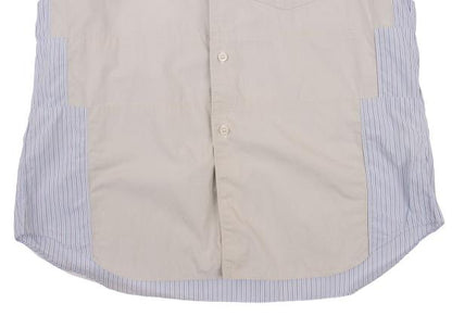 COMME des GARCONS SHIRT Striped Panel Short Blue Size S