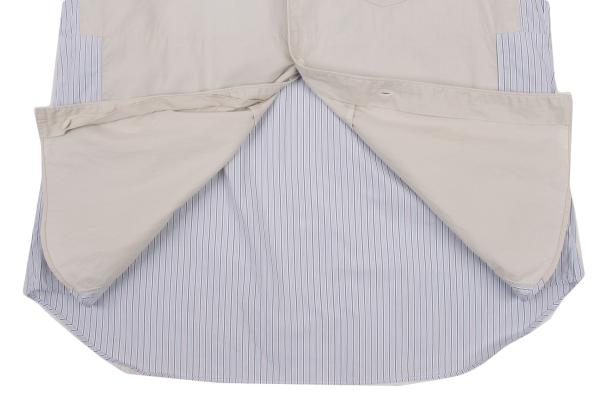 COMME des GARCONS SHIRT Striped Panel Short Blue Size S