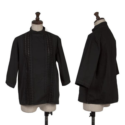 tricot COMME des GARCONS Cotton Lace Blouse Black Size S