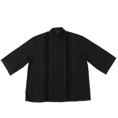 tricot COMME des GARCONS Cotton Lace Blouse Black Size S