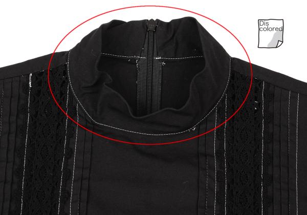 tricot COMME des GARCONS Cotton Lace Blouse Black Size S