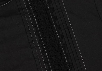 tricot COMME des GARCONS Cotton Lace Blouse Black Size S