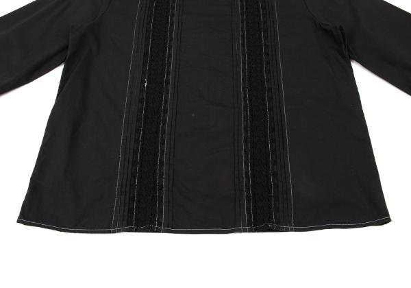 tricot COMME des GARCONS Cotton Lace Blouse Black Size S