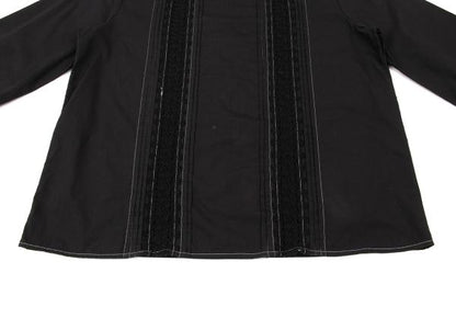 tricot COMME des GARCONS Cotton Lace Blouse Black Size S