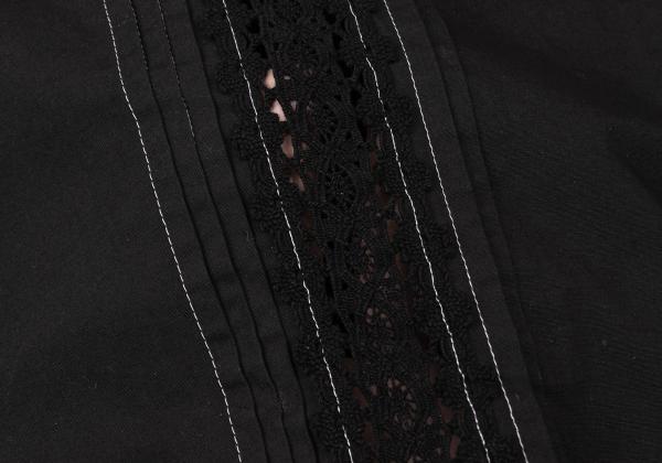 tricot COMME des GARCONS Cotton Lace Blouse Black Size S