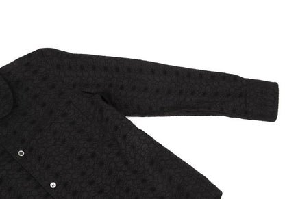 COMME des GARCONS Cotton Floral Lace Blouse Black Shirt Size S