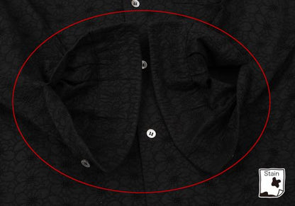 COMME des GARCONS Cotton Floral Lace Blouse Black Shirt Size S