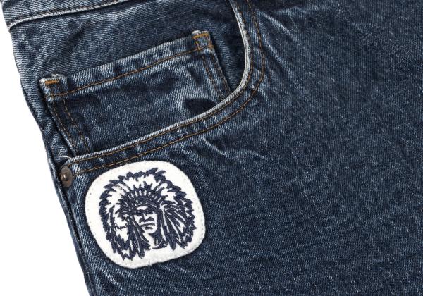 Papas Patch Washed Denim Jeans Indigo Size 36