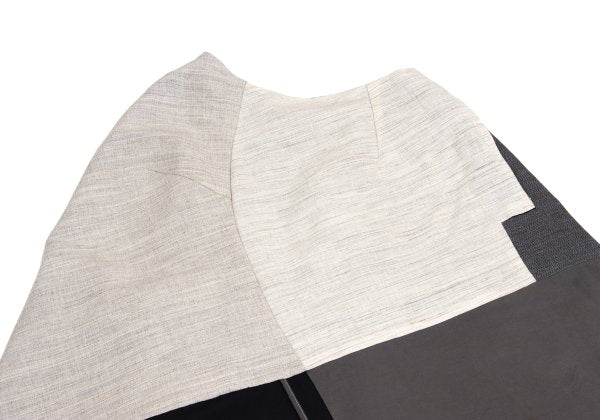 COMME des GARCONS Mixed Material Skirt Gray Size M