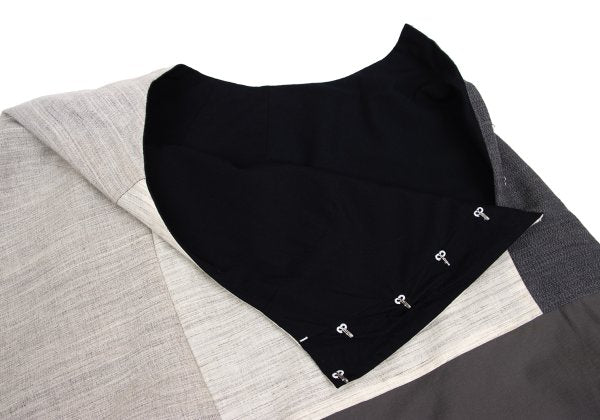 COMME des GARCONS Mixed Material Skirt Gray Size M