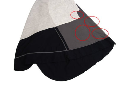 COMME des GARCONS Mixed Material Skirt Gray Size M