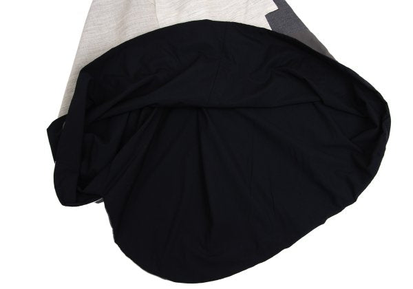 COMME des GARCONS Mixed Material Skirt Gray Size M