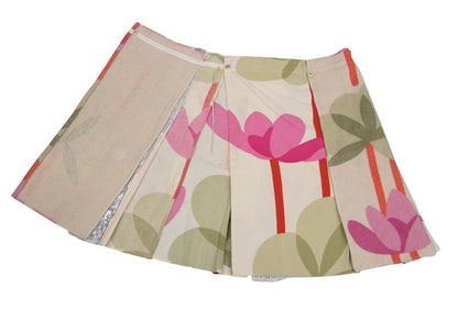 MARNI 00AW Floral Sequin Wrap Skirt Beige Multi Size 40
