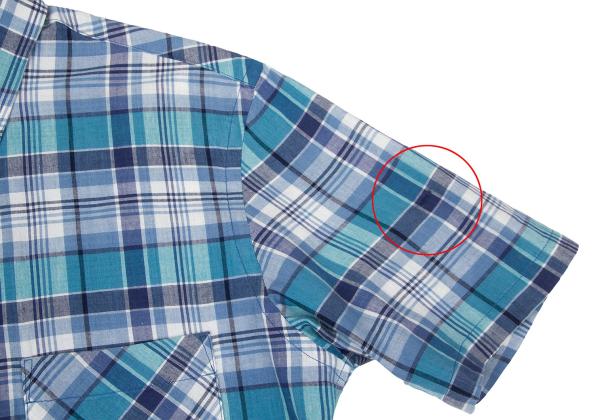 Yohji Yamamoto Y’s for men Madras Check S/S Shirt Size 3