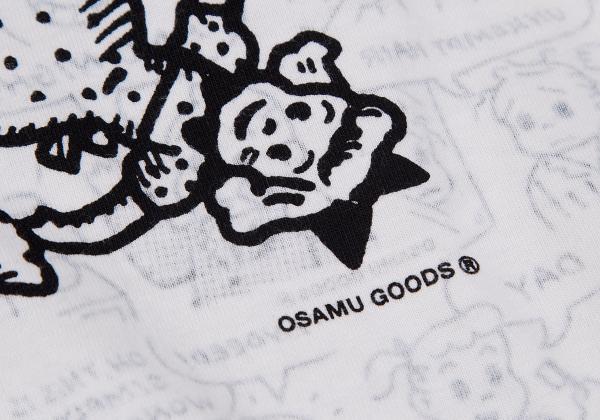 COMME des GARCONS OSAMU GOODS Print Off-White Black T-Shirt Size XS